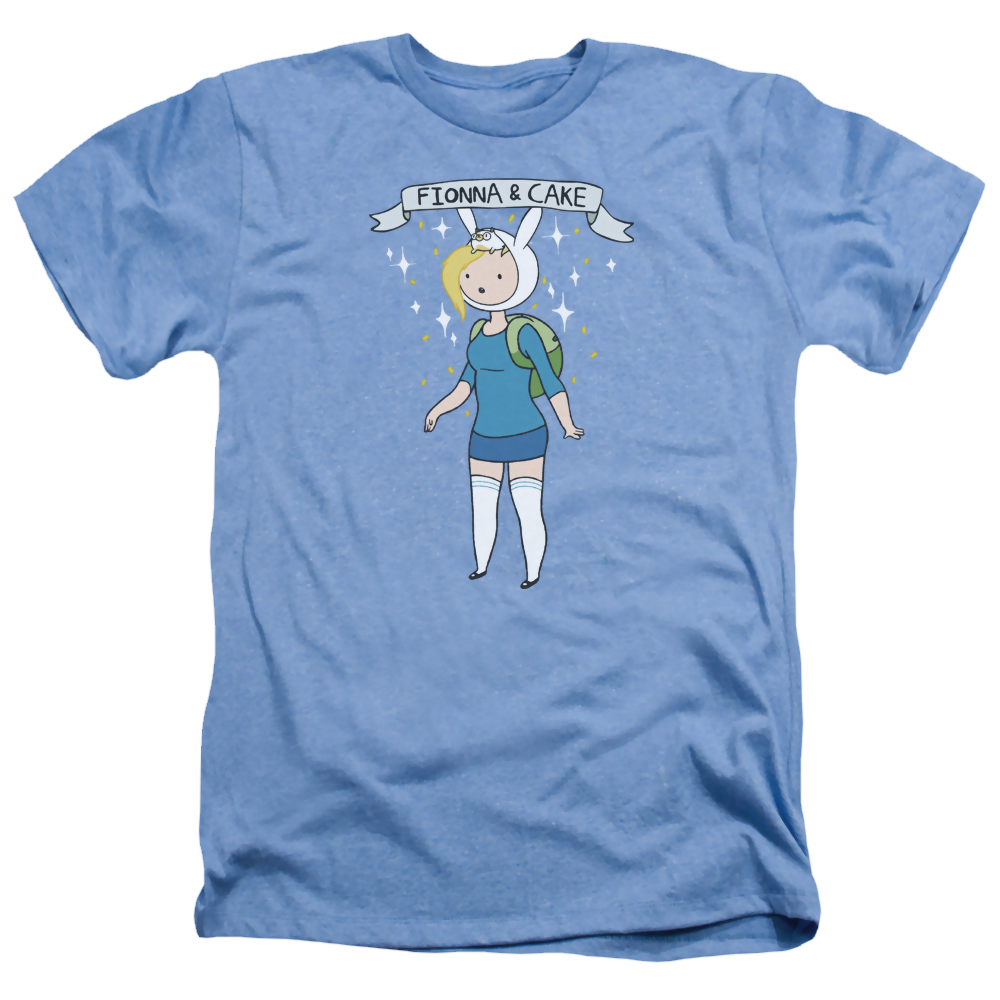 Adventure Time Fionna & Cake - Men's Heather T-Shirt Hoodie, Sweatshirt | ZylaModa.com