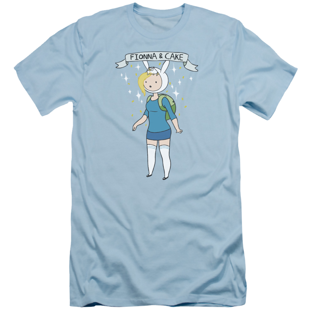 Adventure Time Fionna & Cake - Men's Slim Fit T-Shirt Hoodie, Sweatshirt | ZylaModa.com