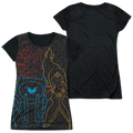 Adventure Time Adventure Trio - Juniors Black Back T-Shirt Hoodie, Sweatshirt | ZylaModa.com