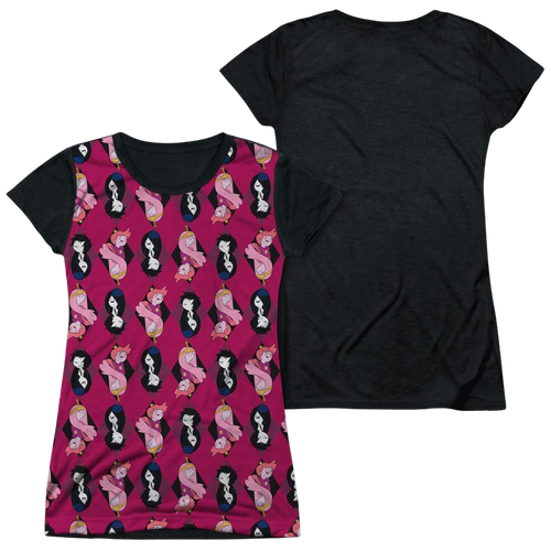 Adventure Time Allover Diamonds - Juniors Black Back T-Shirt Hoodie, Sweatshirt | ZylaModa.com
