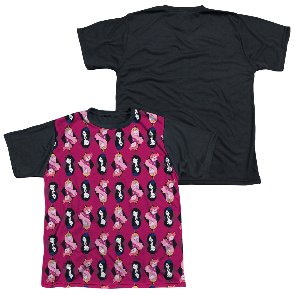 Adventure Time Allover Diamonds - Youth Black Back T-Shirt Hoodie, Sweatshirt | ZylaModa.com