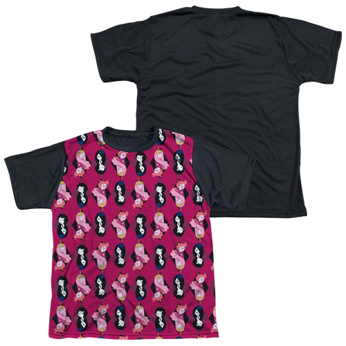 Adventure Time Allover Diamonds - Youth Black Back T-Shirt Hoodie, Sweatshirt | ZylaModa.com