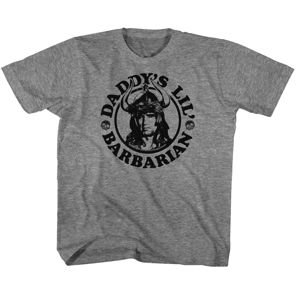Conan Youth S/S T-Shirt - Daddy'S Barbarian - Heather Graphite Heather Hoodie, Sweatshirt | ZylaModa.com