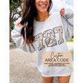 CUSTOM AREA CODE Camo Graphic Top T-Shirts, Hoodie, Sweatshirt | ZylaModa.com