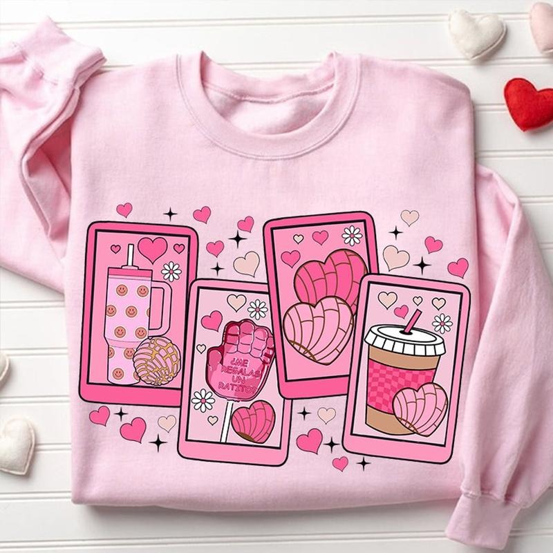 Cafecito y Chisme Valentine's Day Shirt, Concha Valentine's Day Shirt, Candy Valentines, Valentines Trending, Mexican...