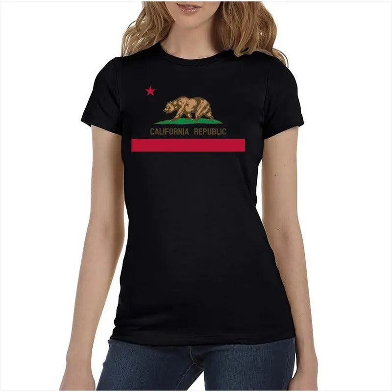 California Republic Flag Women's T-Shirt Hoodie, Sweatshirt | ZylaModa.com