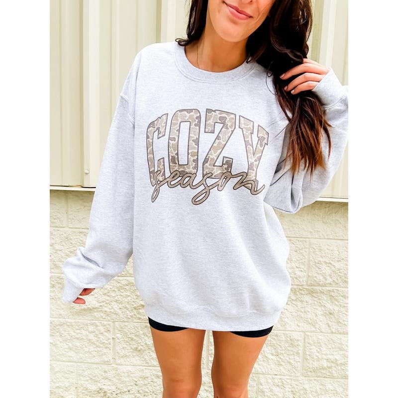 Camo Cozy Season Graphic Top T-Shirts, Hoodie, Sweatshirt | ZylaModa.com