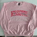 Camo State Name Sweatshirt Pink on Pink Comfortable Fall Varsity Pullover Women's Fashion Crew Neck Texas Tennessee...