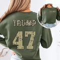 Camo Trump 47 Sweatshirt T-Shirts, Hoodie | ZylaModa.com