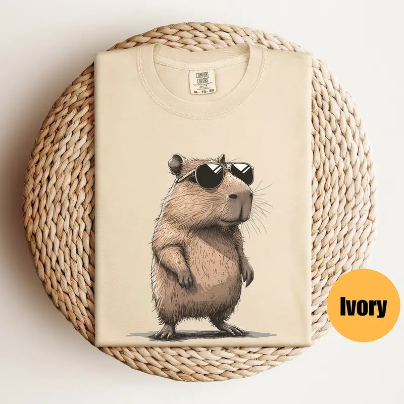 Capybara Shirt, Capybara T-Shirt, Meme Shirt, Capybara Tshirt Hoodie, Sweatshirt | ZylaModa.com