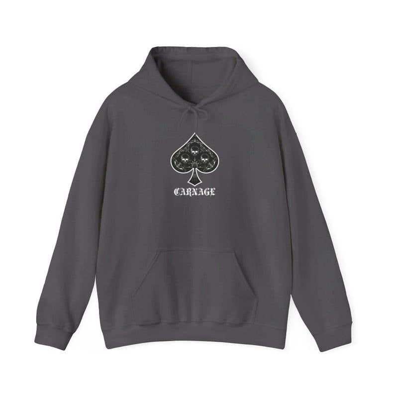 Carnage (Owned by the Spade Brothers back design) Unisex Heavy Blend Hoodie Sweatshirt T-Shirts | ZylaModa.com