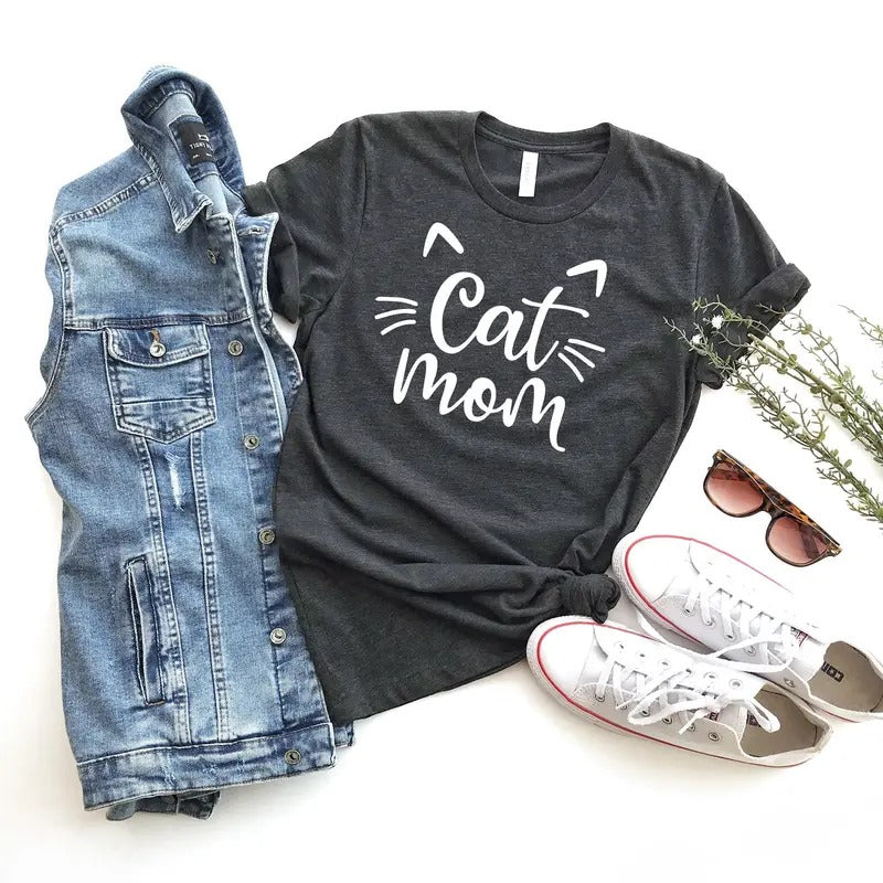 Cat Mom Shirt, Gift to Mom, Pet Lover Shirt, Cat Shirt, Cat Mama T-Shirt, Cat Lover Gift Hoodie, Sweatshirt | ZylaModa.com