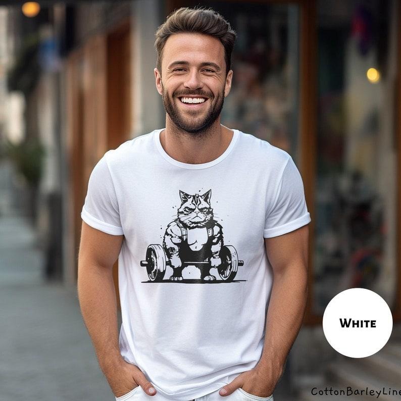 Cat Weightlifting Shirt Funny Workout Tee Shirts Gym Lifting T-shirt Deadlift Tshirt Dead Lift Cute Work Out T Fitness...