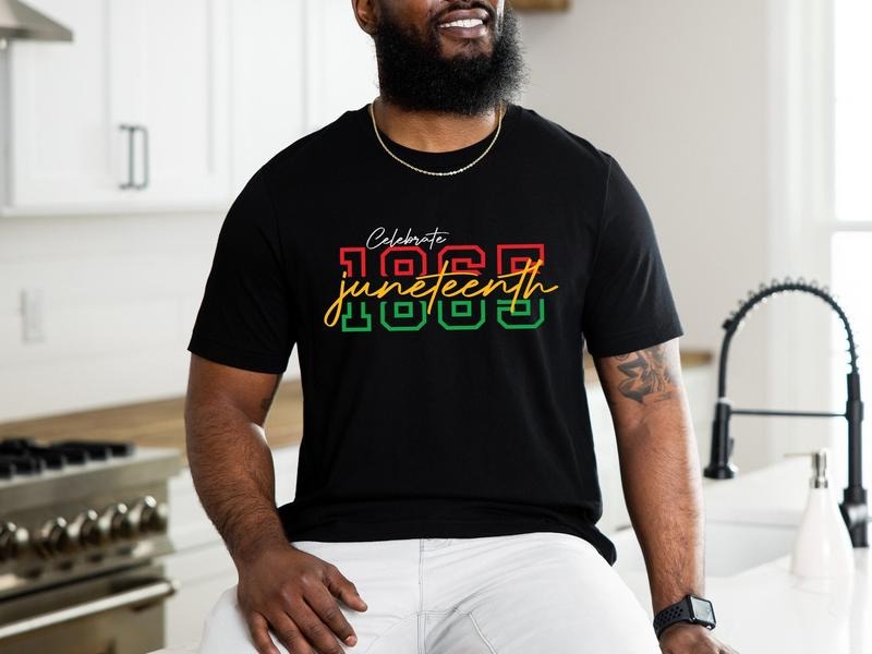 Celebrate 1865 Juneteenth Shirt, Afro Woman Shirt, Juneteenth Shirt, Freedom Shirt, African American Juneteenth Shirt,...
