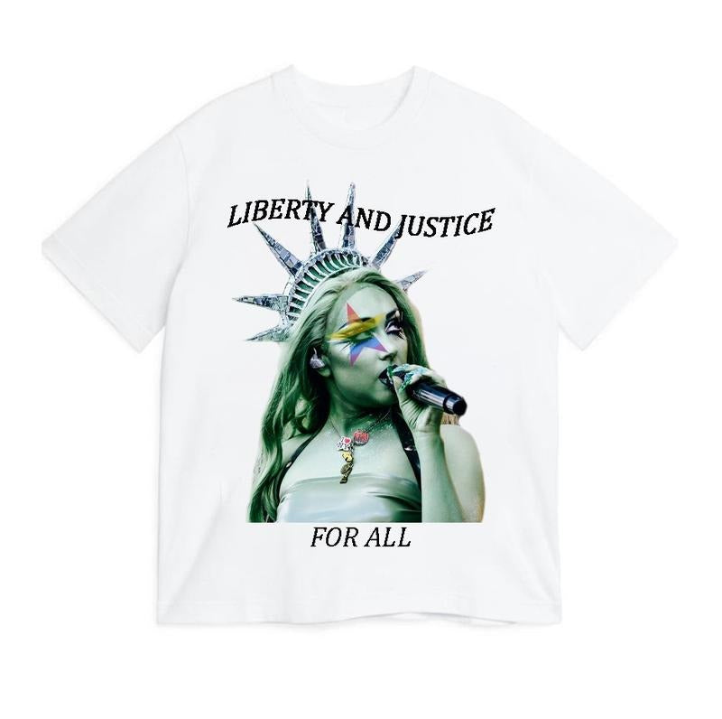 Chappell Roan Lady Liberty T Shirt, Music 2024 Trend Shirt Hoodie, Sweatshirt | ZylaModa.com