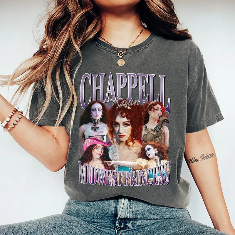 Chappell Roan Shirt, Midwest Princess Shirt, Chappell Roan Merch, Fan Tee, Merch Gift Hoodie, Sweatshirt | ZylaModa.com