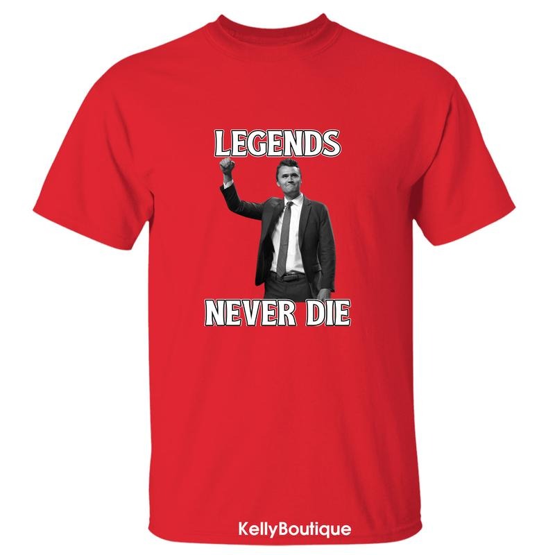 Charlie Kirk A True Patriotic Legends Never Die T-Shirt, Wear Red on October 14th as Charles James Kirk Day Tee, Charlie...