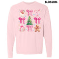 Charming Christmas Collage Long Sleeve Comfort Colors T-Shirt 'NLB' Hoodie, Sweatshirt | ZylaModa.com