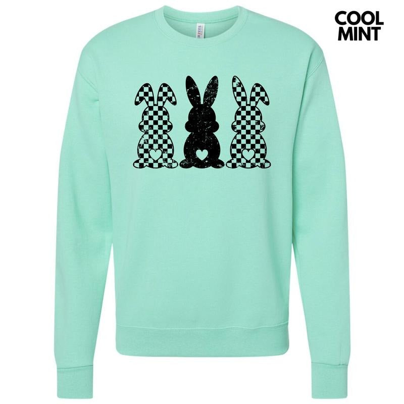 Checker Bunny Trio Sweatshirt 'NLB' T-Shirts, Hoodie | ZylaModa.com