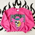 Checkered Half Dead Desert Cowboy Sweatshirt, graphic tees for women, vintage crewneck shirts, western outfit women,...