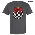 Checkered Ornament Sequin Patch Comfort Colors T-Shirt Hoodie, Sweatshirt | ZylaModa.com