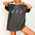 Checkered Rock Tongues Tshirt, Retro Lips shirt,, Concert Tee, Classic Rock, Tshirt, Hoodie, Sweatshirt | ZylaModa.com