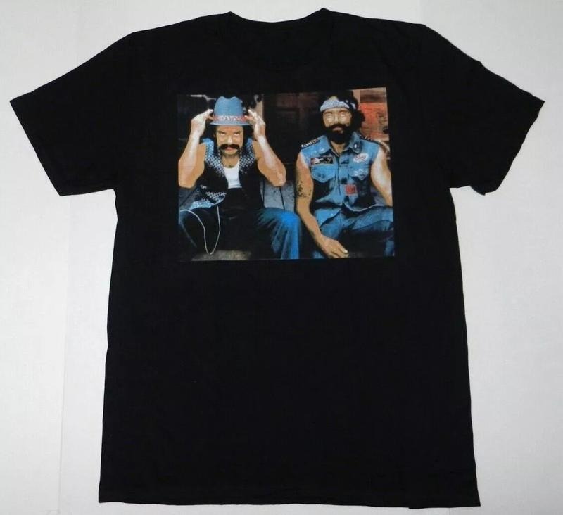 Cheech And Chong Movie Hanging In Porch Black Tee Shirt New Hoodie, Sweatshirt | ZylaModa.com