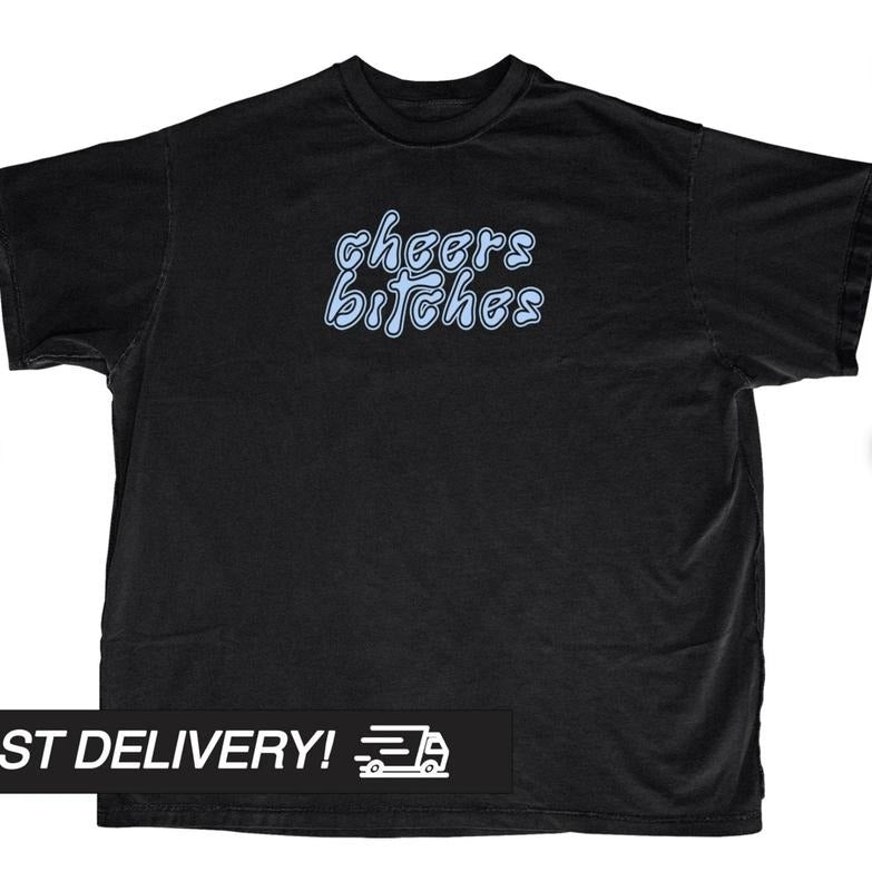 Cheers btches Y2k Shirt, Harajuku Tee, Goth Punk T-Shirt, Streetwear T-Shirt, Alternative Clothing, Y2k Graphic Shirt...
