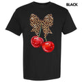Cheetah Bow Cherries Comfort Colors T-Shirt 'NLB' Hoodie, Sweatshirt | ZylaModa.com