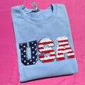Chenille USA Patch Sweatshirt T-Shirts, Hoodie | ZylaModa.com