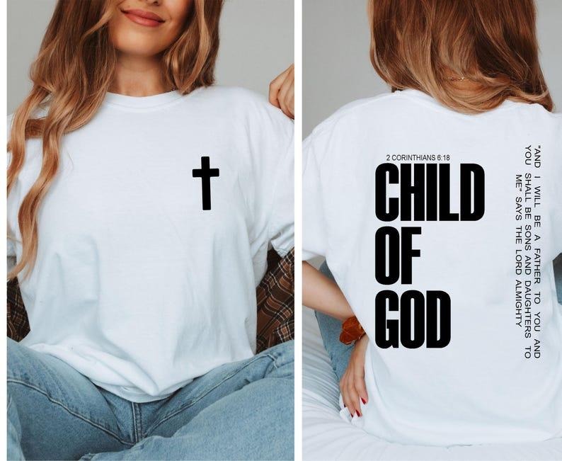 Child of God Shirt, Corinthians T-Shirt, Celestial Children's Tee, Inspirational Shirt, Jesus Tee, Faith Tee, Gift...