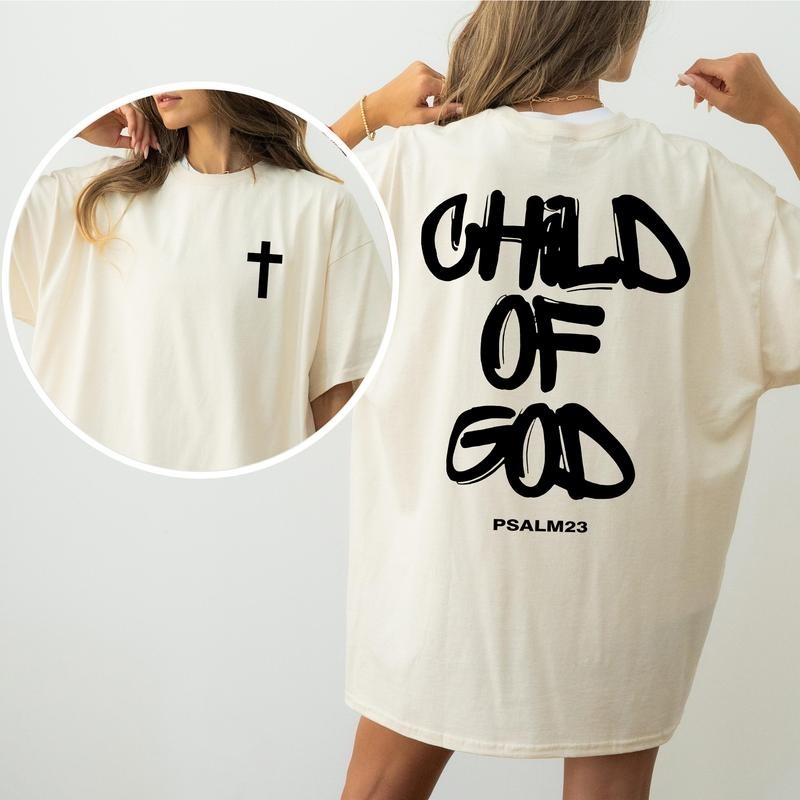 Child of God T-Shirt, Inspirational Corinthians Bible Verse Tee, Christian Faith Graphic Shirt, Religious Apparel,...