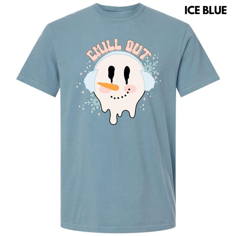 Chill Out Snowman Comfort Colors T-Shirt 'NLB' Hoodie, Sweatshirt | ZylaModa.com