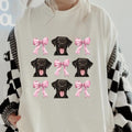 Chocolate Lab and bows Shirt ~ Unisex Apparel Relaxed Fit Printed In The USA Clothing Womenswear Casual Comfort Cotton...