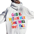 Christian Sweatshirt,God Is Within Her She Will Not Fall Sweat,Christian Bible Verse Sweatshirt Cotton Hoodie Cotton...