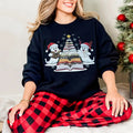 Christmas Book Lover Shirt, Librarian Christmas Sweatshirt, Reading Tee - Unisex Cotton Polyester Fabric