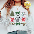 Christmas Coquette Shirt, Xmas Elements Shirt, Christmas Deer Sweatshirt, Xmas Tree , Christmas Bow , Coquette Style...