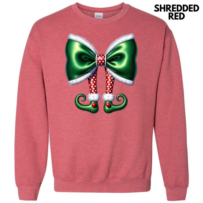 Christmas Elf Bow Sweatshirt 'NLB' T-Shirts, Hoodie | ZylaModa.com