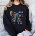 Christmas Light Coquette Bow Shirt, Christmas Season T-Shirt, New year Gift, Christmas Sweatshirt, Retro Christmas Shirt,...
