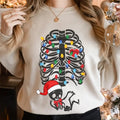 Christmas Pregnancy Announcement Sweatshirt Maternity Christmas Sweater Skeleton Pregnancy Reveal Expecting Mom To Be...