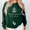 Christmas Pregnancy Announcement Sweatshirt, Bumpin Around The Christmas Tree Maternity Jumper Sweatshirt, Christmas New...
