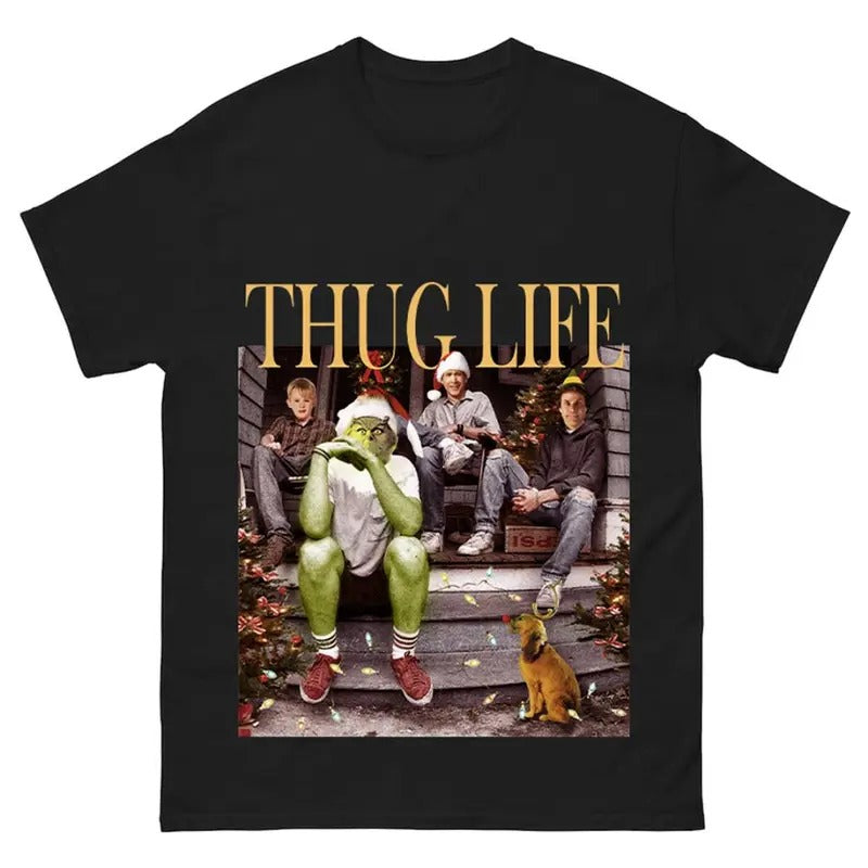 Christmas Thug Tee LifeShirt, Funny Graphic Design Tee, Perfect for Movie Buffs. Hoodie, Sweatshirt | ZylaModa.com