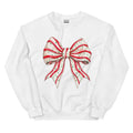 Christmas Tree Cake Bow Sweatshirt - Printed in The USA Unisex DTG Garment Sweatshirt Boho Chic Everyday T-Shirts, Hoodie
