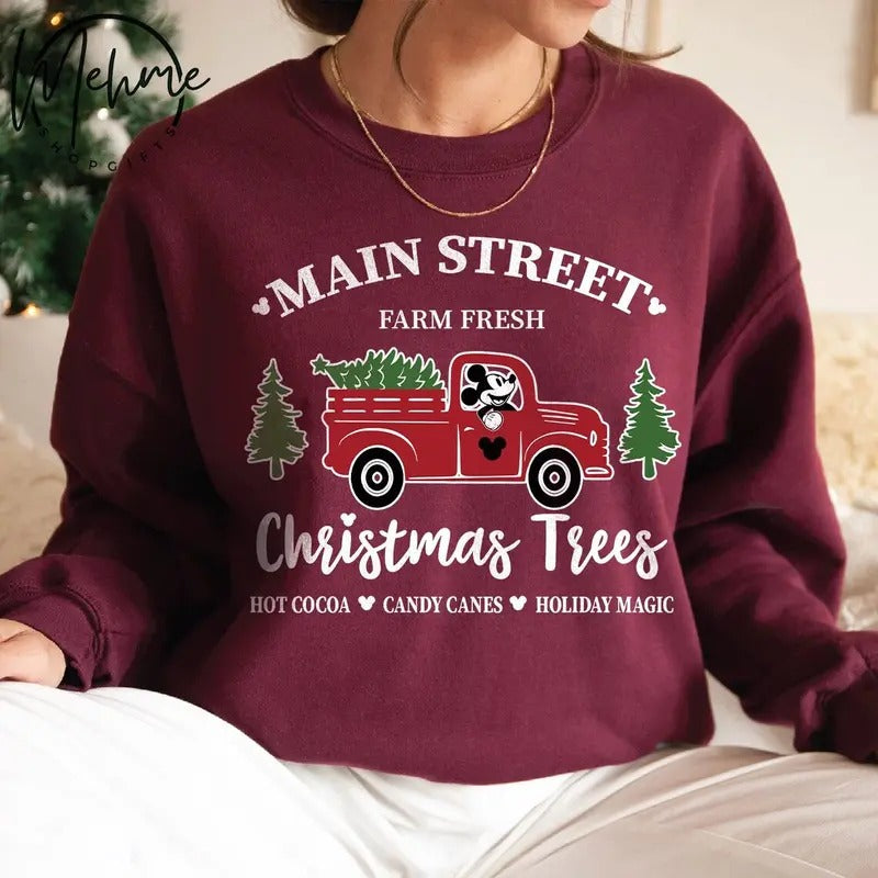 Christmas Trees Tree Farm Sweatshirt Tshirt, Christmas Shirt, Friends Christmas Shirt, Christmas Gift Hoodie | ZylaModa.com