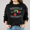 Christmas Whoville University Est1957 Unisex Sweatshirt, Loose Fit, Medium-Heavy Fabric, 50% Cotton 50% Polyester -...