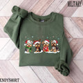 Christmas Yorkshire Terrier Sweatshirt for Men and Women, Loose Fit, Medium-Heavy Fabric, Perfect Holiday Gift for Dog...