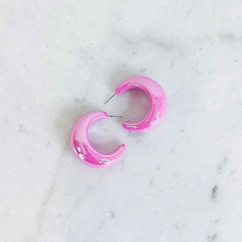 Chunky Crescent Hoop Earrings *Final Sale* T-Shirts, Hoodie, Sweatshirt | ZylaModa.com