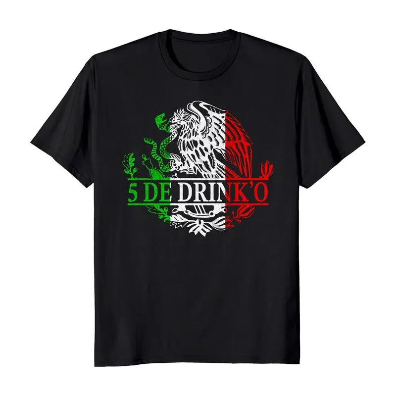 Cinco De Drink'o Cinco De Mayo Funny Mexican Eagle T-Shirt Casual Classic Hoodie, Sweatshirt | ZylaModa.com