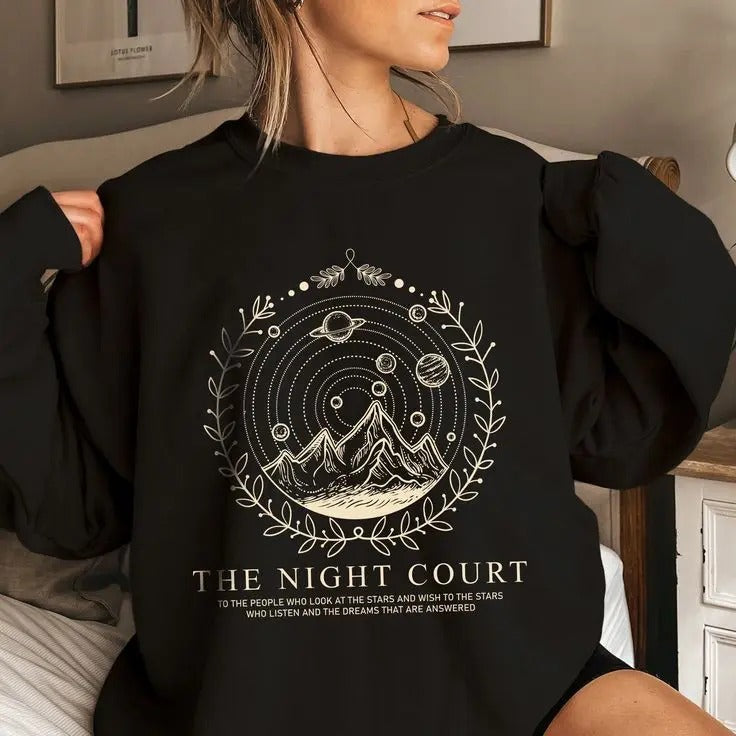 City of Starlight Velaris Sweatshirt - ACOTAR Night Court , Velaris Fan Merch, SJM Shirt Hoodie | ZylaModa.com