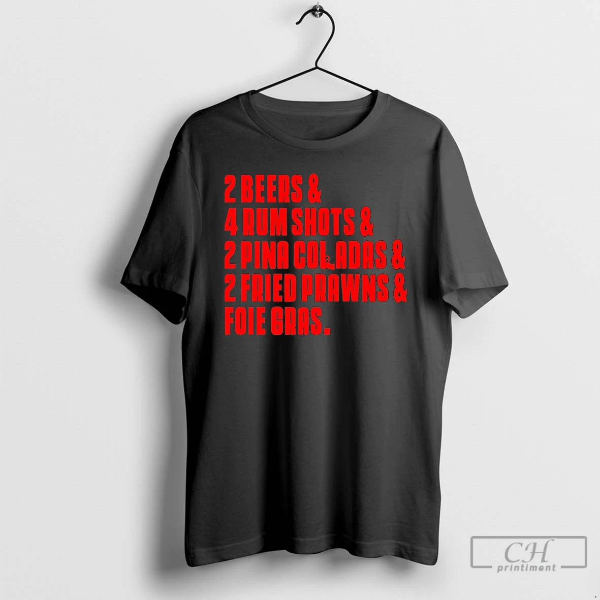 Classic 2 Beers And 4 Rum Shots And 2 Pina Coladas And 2 Fried Prawns T-Shirts, Hoodie, Sweatshirt | ZylaModa.com